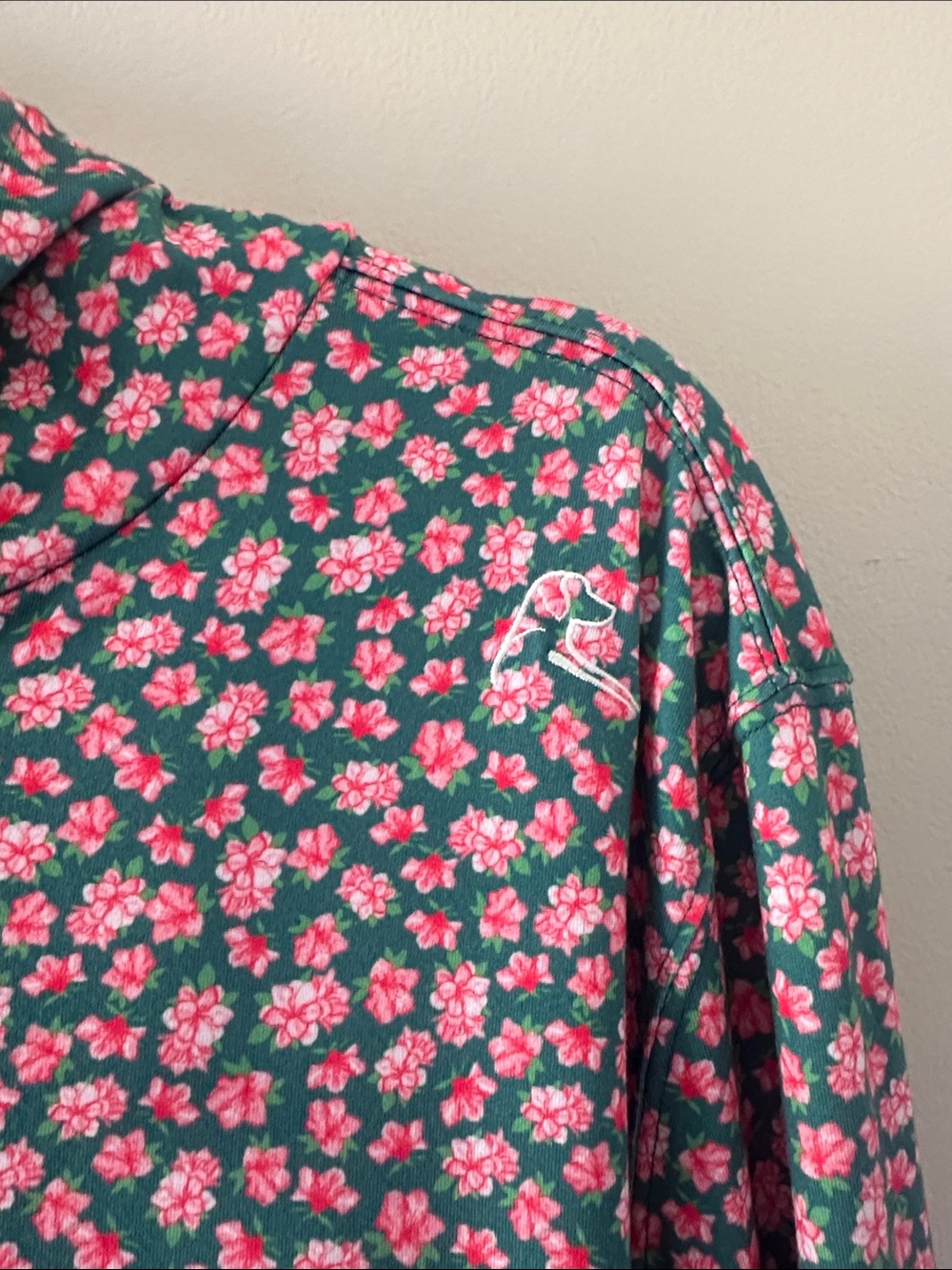 Rhoback Men’s The Azalea Hoodie Sz Medium Golf Activewear Floral Comfy Preppy - Picture 6 of 10